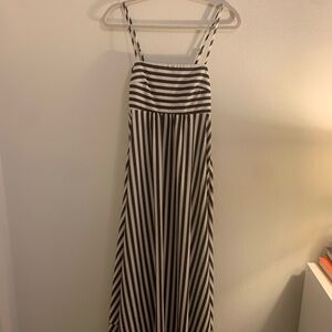 Striped Black and White Maxi Dress